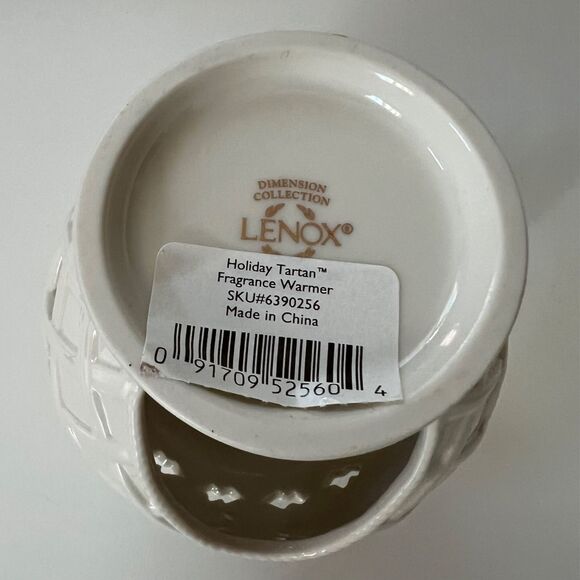 BNWOB Lenox Ivory China Christmas Holiday Decoration Candle Fragrance Warmer - Picture 6 of 9